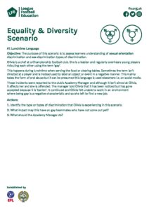 Equality & Diversity Scenarios